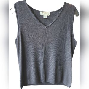 Banana Bay fine resort wear black knit sweater vest